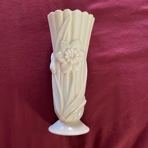 24k Gold Rimmed Lennox Vase